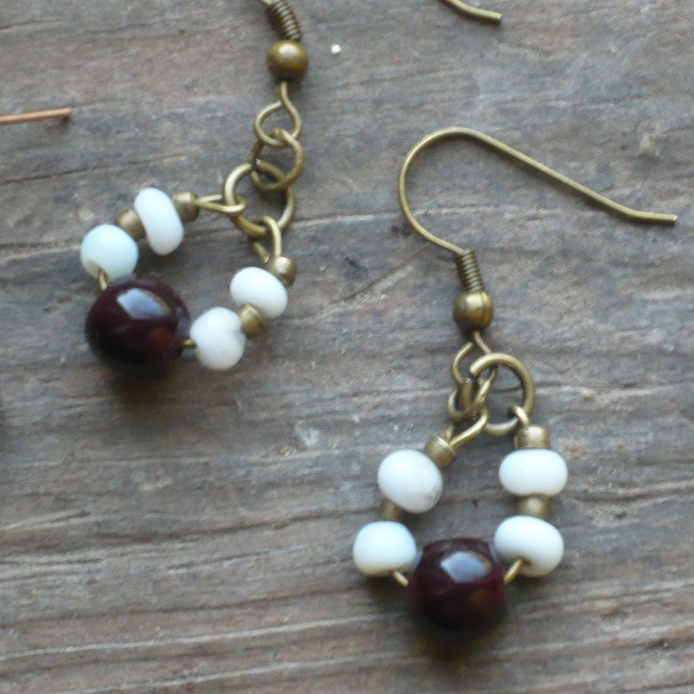 Beaded Earrings - Handmade